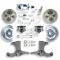 Right Stuff 60-62 Chev/GMC Truck & Suburban, Std Front Disc Brakes Blk Calipers Chrome Upper TSD6016BX