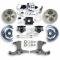 Right Stuff 1960-62 Chevy/GMC Truck/Sub, Pwr Disc Kit w/ Black Calipers Chrome Upper, 6 lug TDC6016BX