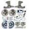 Right Stuff 1960-62 Chevrolet/GMC Truck & Suburban, Manual Front Disc Brake Kit Chrome Upper TSD6015X