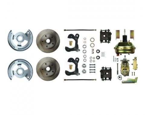 Right Stuff 1958 Chevrolet Impala, 9" Booster, Power Front Disc Brake Conversion Kit FSC58DCC