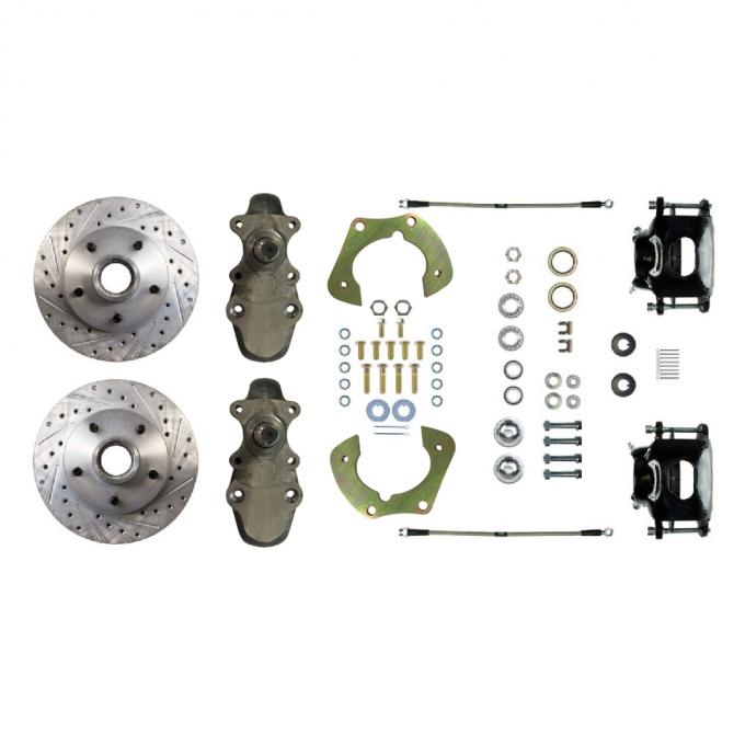 Right Stuff 1955-57 Bel Air/Nomad, 2" Drop, "At The Wheel" Front Disc Brake Conversion FSC55WKDS