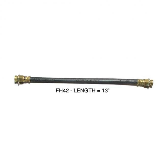 Right Stuff Chevrolet, Chrysler, Dodge, Plymouth... (Disc) Brake Hydraulic Hose , Front FH42