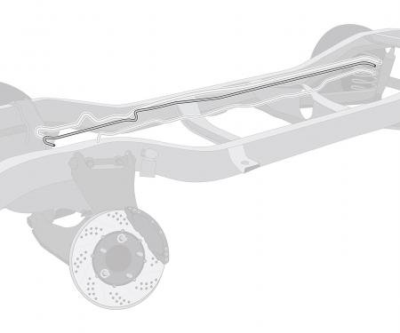 Right Stuff 1981-87 Chevrolet K20 Truck, Pre-Bent Stainless Steel Fuel Return Line TGL8187S
