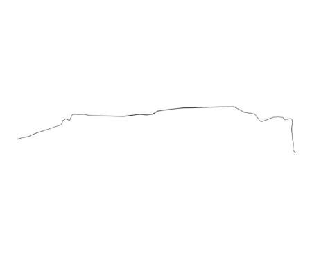 Right Stuff 1980-88 Chevrolet Monte Carlo, Pre-Bent OE Steel Front To Rear Fuel Line MGL8801