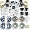 Right Stuff 2" Drop Best of Show 4 Wheel Power Disc Brake Conversion Kit TDC6756DBX