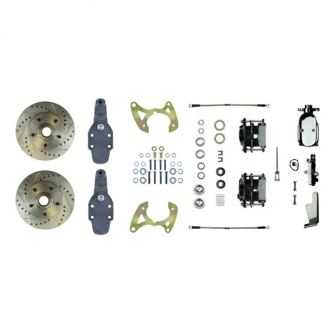 Right Stuff 1965-68 Chevrolet Impala, 2" Drop, Manual Front Disc Brake Conversion Kit FSC65SDDSX