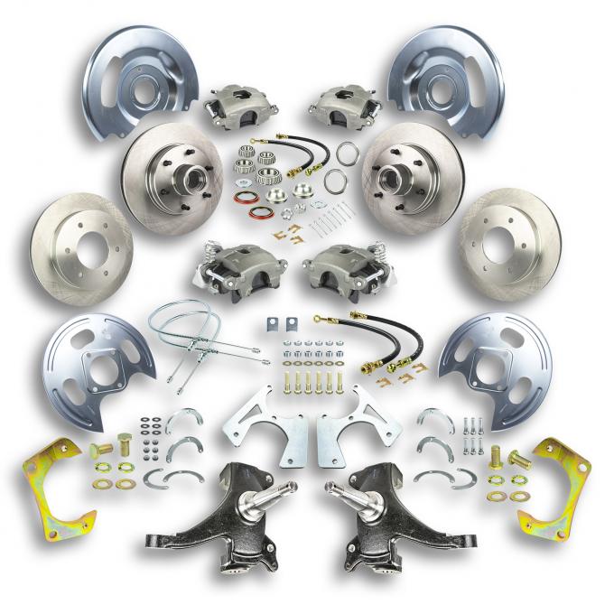 Right Stuff 1963-70 GM Truck/Suburban, 2WD, 2" Drop, "At The Wheel" Disc Brake Conversion TWK6346D