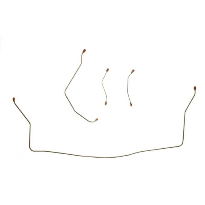 Right Stuff 1962-64 Chevrolet Bel Air/Impala, Pre-Bent OE Steel Front Brake Line Kit BKT6201