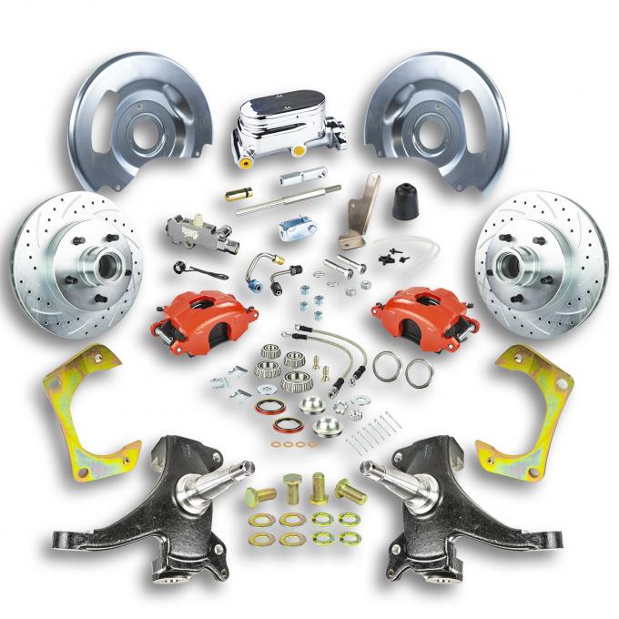 Right Stuff 1963-70 GM Truck & Suburban, 2" Drop, Manual Front Disc Brake Conversion Kit TSD6315DZX