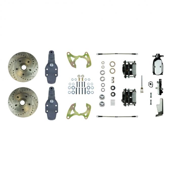 Right Stuff 1958-64 Chevrolet Impala, 2" Drop, Manual Front Disc Brake Conversion Kit FSC58SDDSX