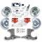 Right Stuff 1960-62 Chevy/GMC Truck & Suburban, Std Front Disc Kit Red Calipers Chrome Upper TSD6015ZX