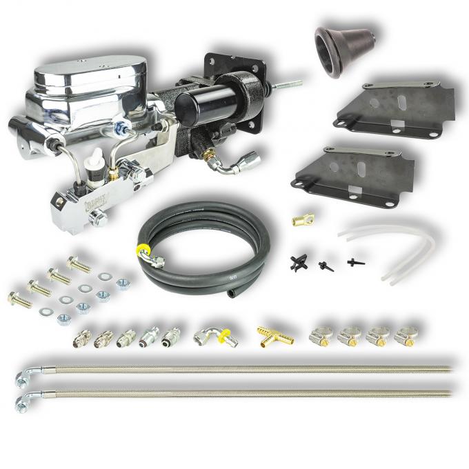 Right Stuff 1973-87 GM & GMC C/K Truck, Chrome Hydro Boost Upper Assembly Kit JHB735672