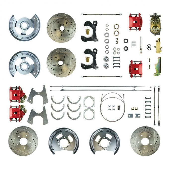 Right Stuff 1959-64 Chevrolet Impala, Manual 4-Wheel Disc Brake Conversion Kit FSC594SDCZ