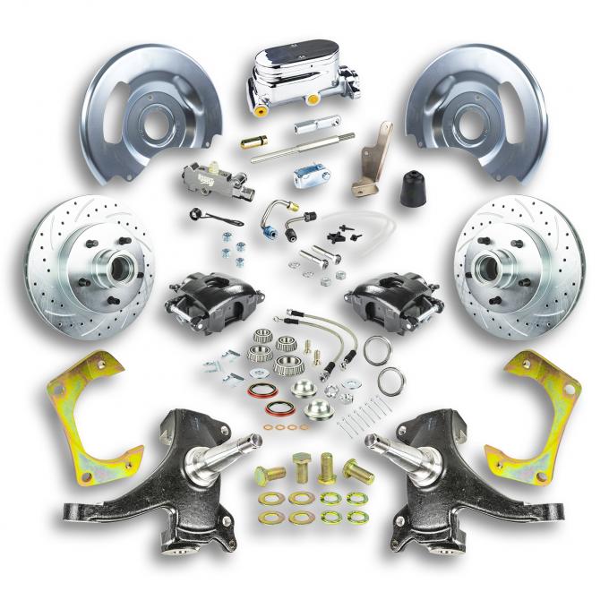 Right Stuff 1963-70 GM Truck & Suburban, 2" Drop, Manual Front Disc Brake Conversion Kit TSD6315DBX