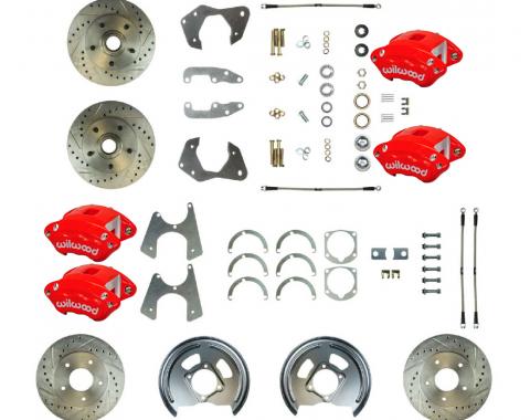Right Stuff 1965-68 Chevrolet Impala/Bel Air, Performance 4-Wheel Disc Brake Conversion Kit FSC664WKCZ