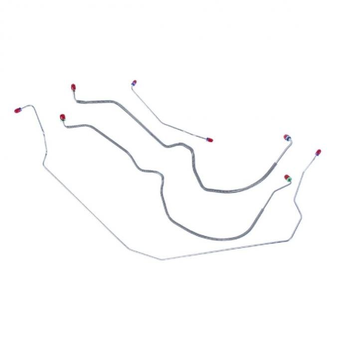 Right Stuff 1973-77 Chevrolet Monte Carlo, Pre-Bent OE Steel Front Brake Line Kits MKT7701