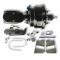 Right Stuff 59-70 Chevy Bel Air/Impala w/ Disc/Drum, Black Booster Master Cylinder Combo Kit B84315171