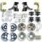 Right Stuff 63-70 GM Truck/Suburban 2WD 2" Drop, 4 wheel At The Wheel Disc Kit, Blk Calipers TWK6346DB