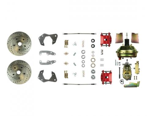 Right Stuff 1965-68 Chevrolet Impala, 9" Booster, Power Front Disc Brake Conversion Kit FSC65DCCZ