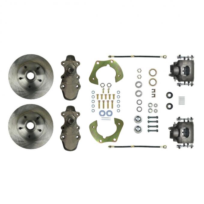 Right Stuff 1955-57 Bel Air/Nomad, 2" Drop, "At The Wheel" Front Disc Brake Conversion FSC55WKD