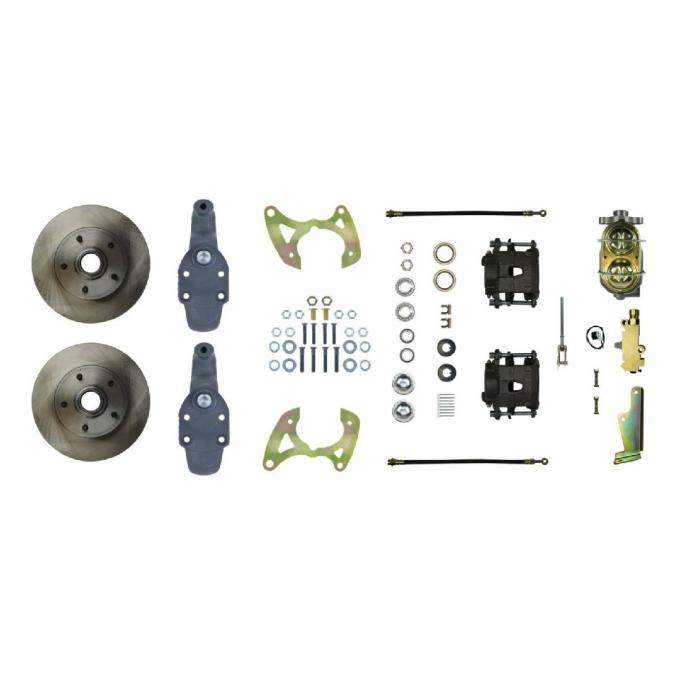 Right Stuff 1959-64 Impala/Bel Air, 2" Drop, Manual Front Disc Brake Conversion Kit FSC59SDD