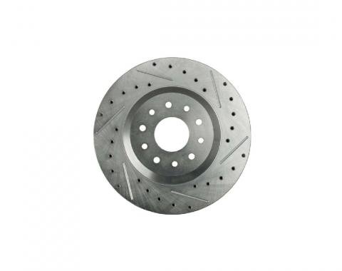 Right Stuff 13' Big Brake Rotor, Drilled/Slotted/Zinc, Mirrored Pair BR12ZDC