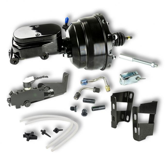 Right Stuff 59-70 Chevy Bel Air/Impala w/ Disc/Drum, Black Booster Master Cylinder Combo Kit B84315171
