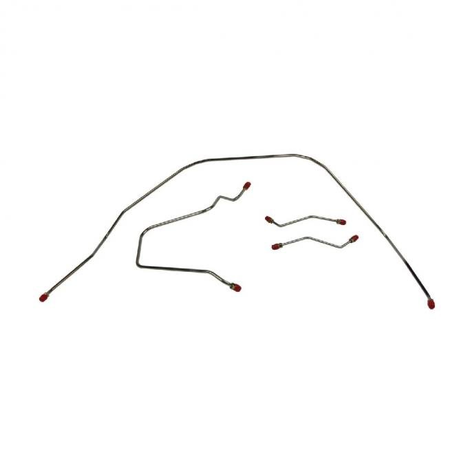 Right Stuff 1962-64 Chevrolet Bel Air/Impala, Pre-Bent OE Steel Front Brake Line Kit BKT6202