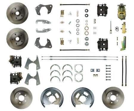 Right Stuff 1965-68 Chevrolet Impala/Bel Air, Manual 4-Wheel Disc Brake Conversion Kit FSC654SDC