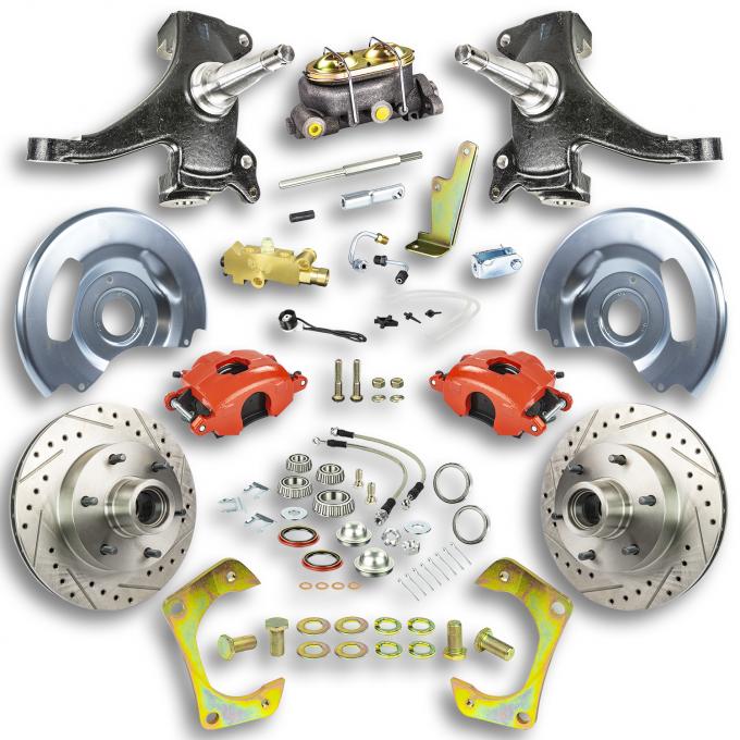 Right Stuff 1960-62 GM Truck & Suburban, 2" Drop, Manual Front Disc Brake Conversion Kit TSD6016DZ