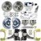 Right Stuff 1963-70 GM Truck & Suburban, 2" Drop, Std Front Disc Brake Kit Chrome Upper TSD6316DX