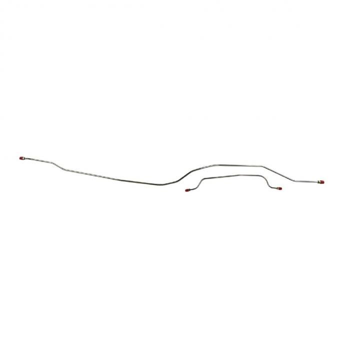 Right Stuff 1955-57 Chevrolet Bel Air/210/150, Pre-Bent OE Steel Rear Axle Brake Line BRA5501