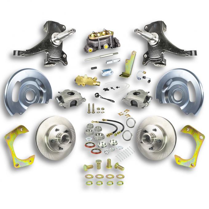Right Stuff 1960-62 GM Truck & Suburban, 2" Drop, Manual Front Disc Brake Conversion Kit TSD6015D
