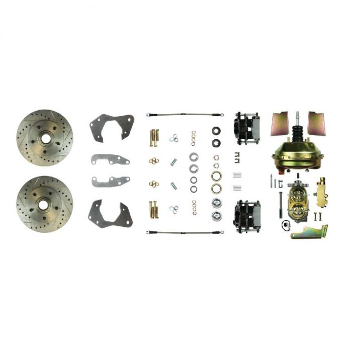 Right Stuff 1965-68 Chevrolet Impala, 9" Booster, Power Front Disc Brake Conversion Kit FSC65DCCS