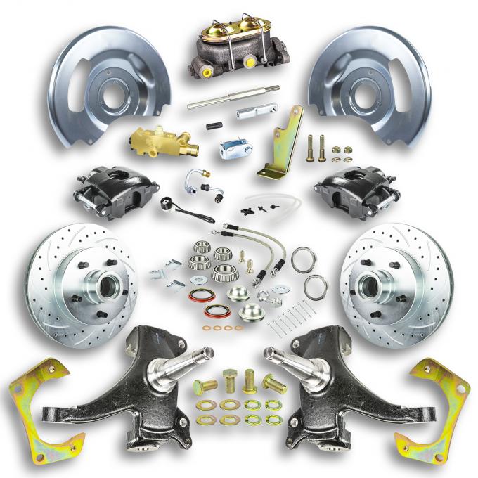 Right Stuff 1963-70 GM Truck & Suburban, 2" Drop, Manual Front Disc Brake Conversion Kit TSD6315DB
