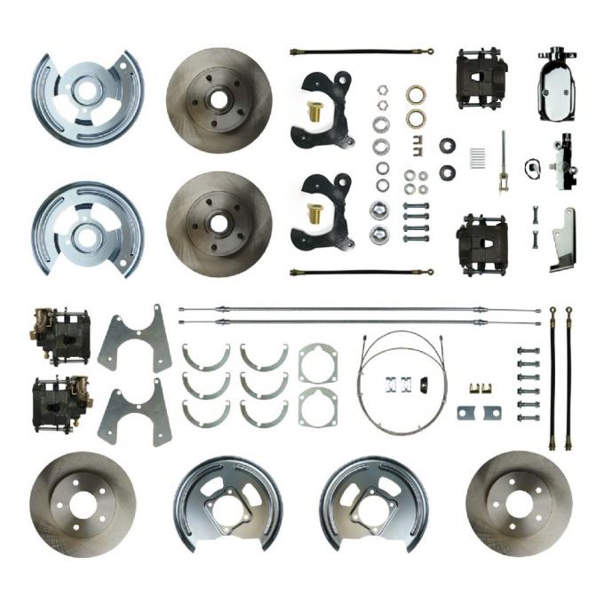 Right Stuff 1958-64 Chevrolet Impala/Bel Air, 4-Wheel Manual Disc Brake Conversion Kit FSC584SDCX