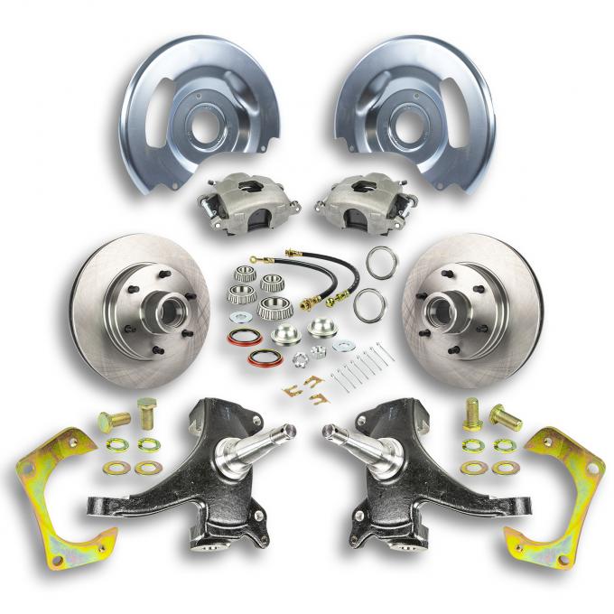 Right Stuff 1960-62 GM Truck/Suburban, 2WD, 2" Drop, At The Wheel Disc Brake Kit 6x5.5 TWK6016D