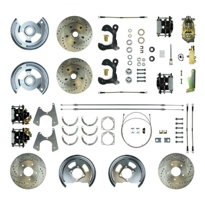 Right Stuff 1955-57 Chevrolet Bel Air, "Show And Go" 4-Wheel Manual Disc Brake Conversion FSC554SDCS
