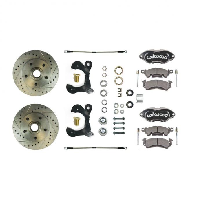 Right Stuff 1955-58 Chevrolet Bel Air, "At The Wheel" Front Disc Brake Conversion Kit FSC56WKCS