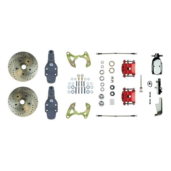 Right Stuff 1958-64 Chevrolet Impala, 2" Drop, Manual Front Disc Brake Conversion Kit FSC58SDDZX