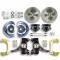 Right Stuff 1963-70 GM Truck/Suburban, 2WD, 2" Drop At The Wheel Disc Brake kit Blk Calipers TWK6316DB