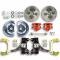 Right Stuff 1963-70 GM Truck/Suburban, 2WD, 2" Drop At The Wheel Disc Brake kit Red Calipers TWK6316DZ