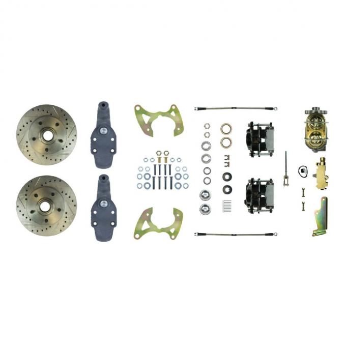 Right Stuff 1958-64 Chevrolet Impala, 2" Drop, Manual Front Disc Brake Conversion Kit FSC58SDDS