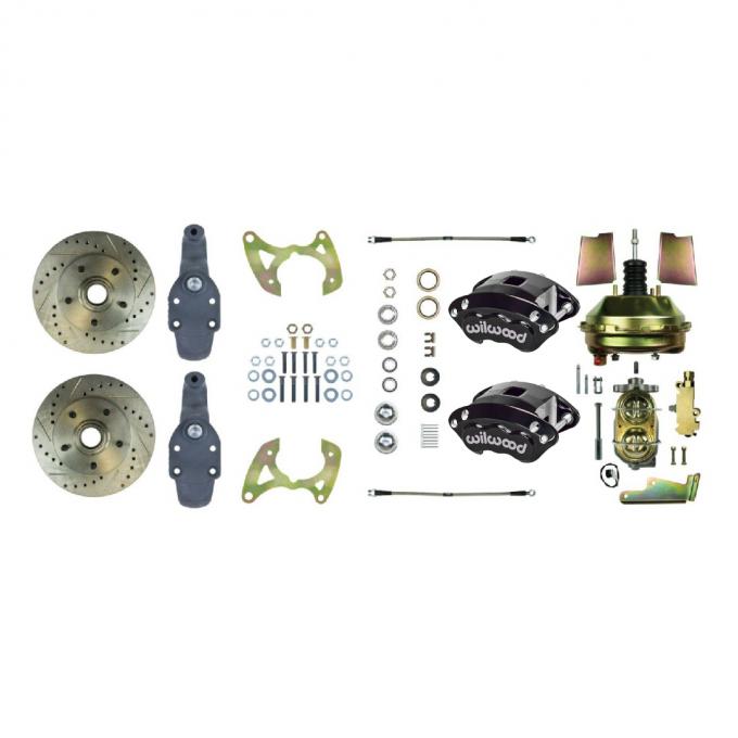 Right Stuff 1959-64 Chevrolet Impala, 2" Drop, Performance Front Disc Brake Conversion Kit FSC60DCDS
