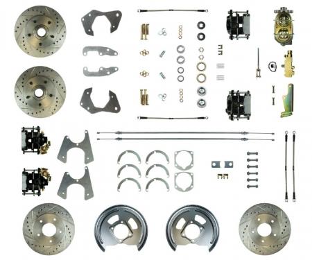 Right Stuff 1965-68 Chevrolet Impala/Bel Air, Manual 4-Wheel Disc Brake Conversion Kit FSC654SDCS