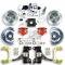 Right Stuff 1960-62 Chevy/GMC Truck/Sub 2" Drop Pwr Front Conv w/ Red Calipers, Chrome Upper TDC6015DZX