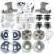 Right Stuff 63-70 Chevy/GMC Truck/Suburban, Std 4-Wheel Disc Kit, Blk Calipers, Chrome Upper TSD6346BX