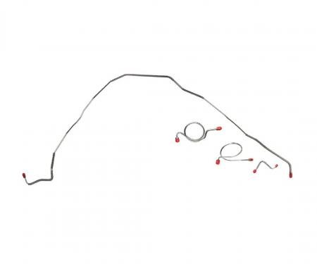 Right Stuff 1967-68 Chevrolet Bel Air/Impala, Pre-Bent OE Steel Front Brake Line Kit BKT6702