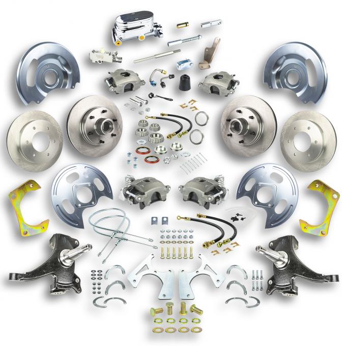 Right Stuff 1963-70 GM Truck & Suburban, 2" Drop, Manual 4-Wheel Disc Brake Conversion Kit TSD6346DX