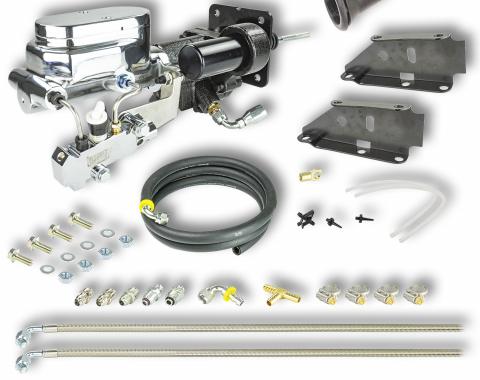 Right Stuff 1973-87 GM & GMC C/K Truck, Chrome Hydro Boost Upper Assembly Kit JHB735672